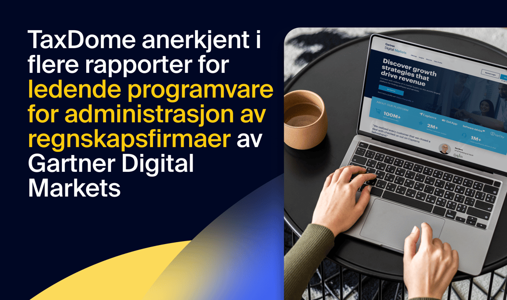TaxDome anerkjent i flere rapporter for ledende programvare for administrasjon av regnskapsfirmaer av Gartner Digital Markets